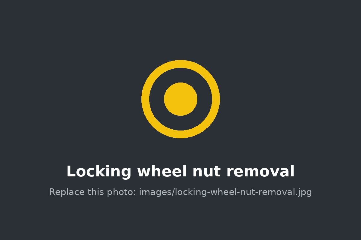 Locking wheel nut removal